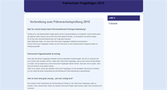 Desktop Screenshot of fahrschulefragebogen.com