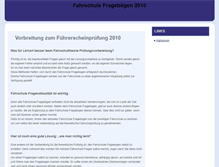 Tablet Screenshot of fahrschulefragebogen.com